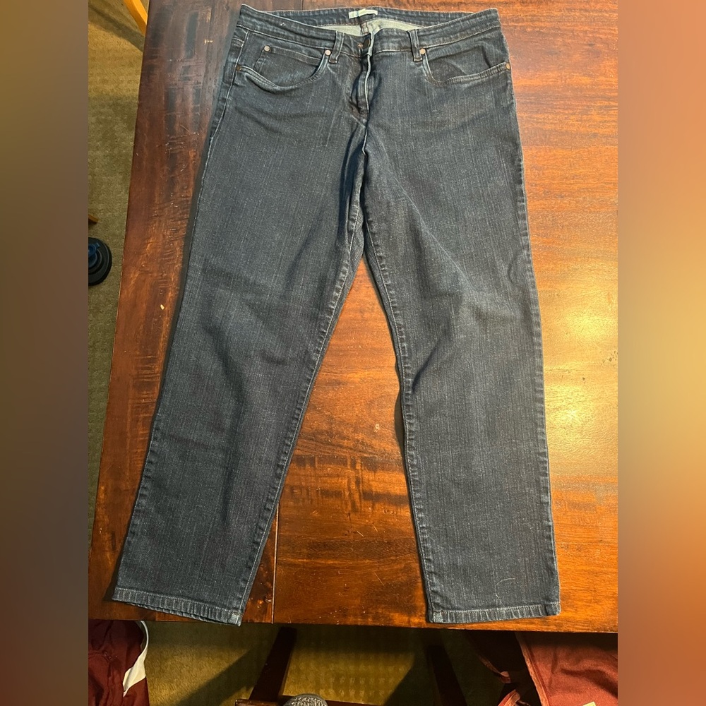 Eileen Fisher Women's Dark Blue Straight Leg Jeans